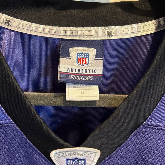Baltimore Ravens Joe Flacco #5 Authentic NFL Jersey Mens Size 54 Reebok Purple - Picture 3 of 9